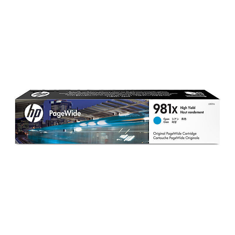 HP #981X Cyan Ink Cartridge L0R09A
