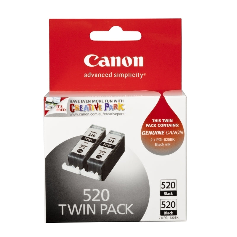 Canon PGI520 Black Twin Pack
