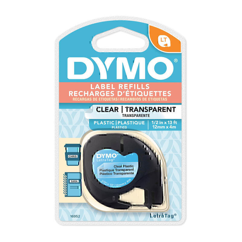 Dymo LT Plastic 12mm x 4m Clr - Digico