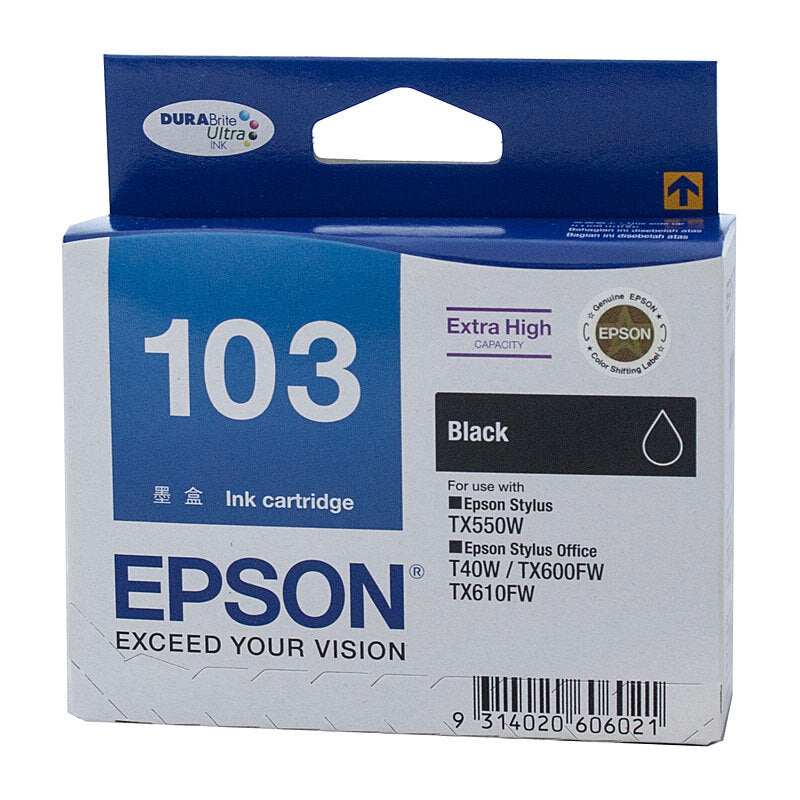 Epson 103 H/Y Black Ink Cart - Digico