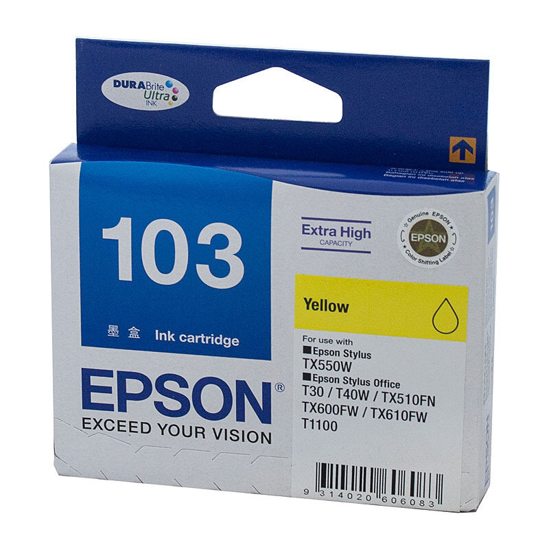 Epson 103 H/Y Yell Ink Cart - Digico